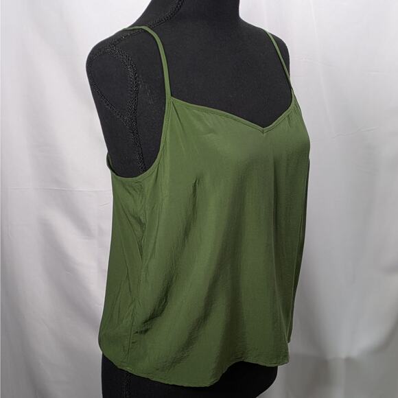 J.Crew Mozy Green Eyelet Top Sz 4 Puff Sleeve Boho Earthy Lagenlook Blouse - Picture 10 of 14